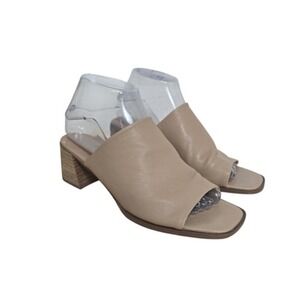Joie Olympia Shoes Womens Size 7.5M Sandals Square Toe Block‎ Heel Open Toe